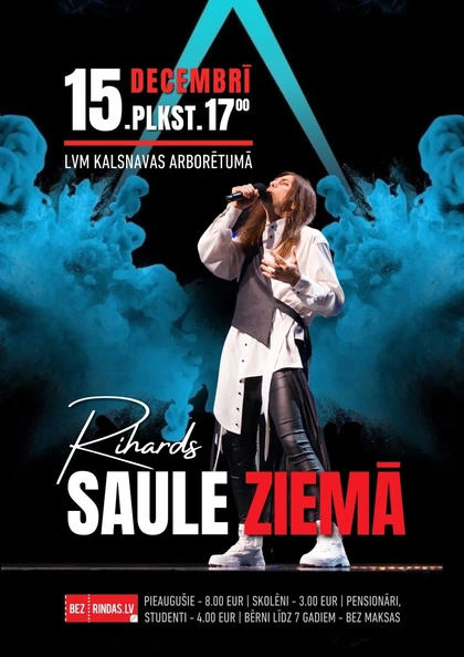 Ziemassvētku koncertprogramma SAULE ZIEMĀ 15.decembrī